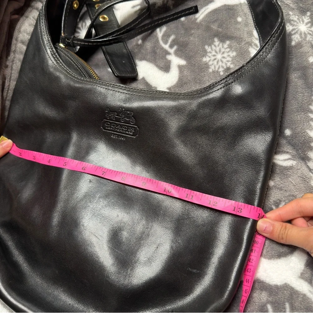 Coach Soho Black Leather Hobo Bag Brass Hardware 12406 - Picture 11 of 11